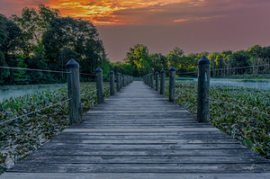 Sunset Serenity on the Boardwalk