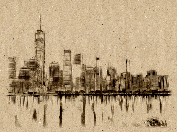 Echoes of Manhattan Print