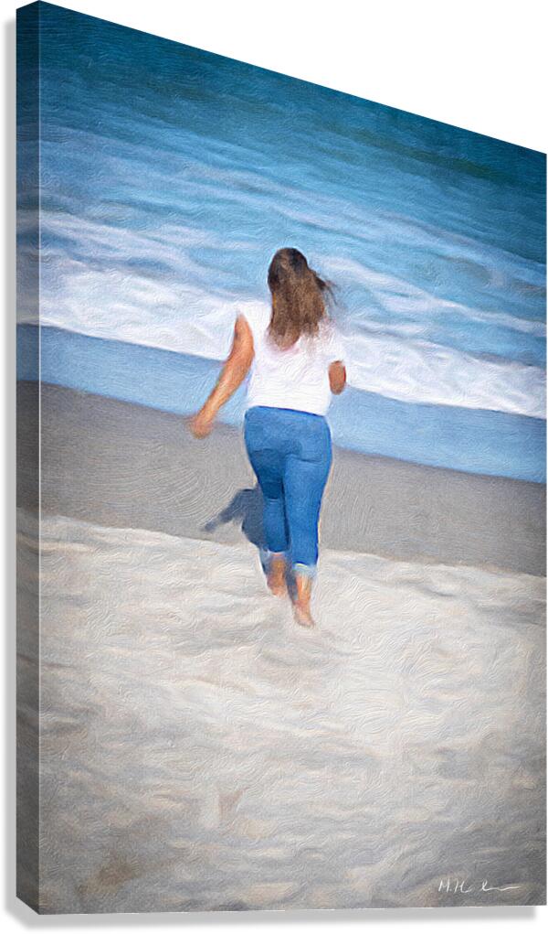 Embrace of the Waves  Canvas Print