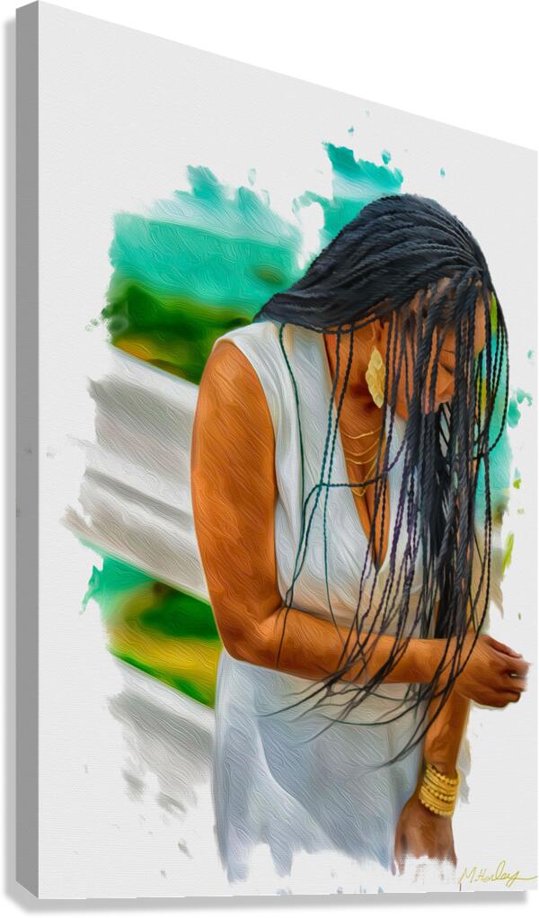 Beneath the Braids Canvas Print