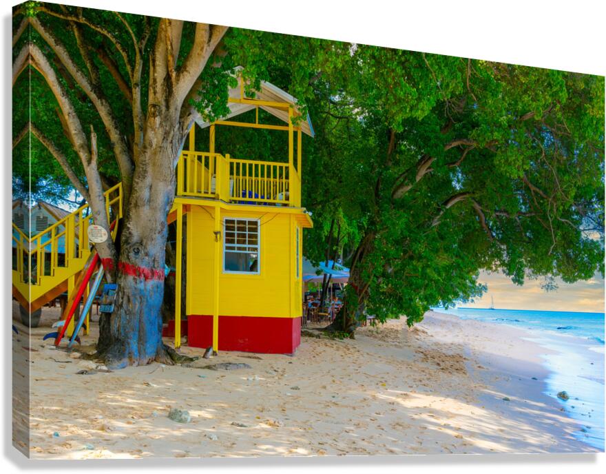 Sun light Shelter Barbados Canvas Print