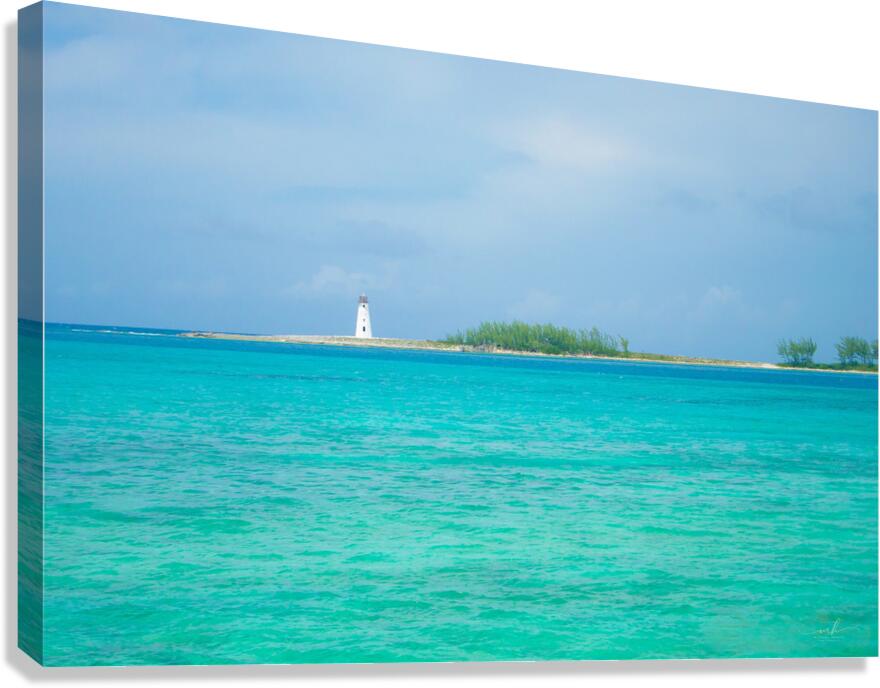 Beacon of the Bahamian Blue Canvas Print