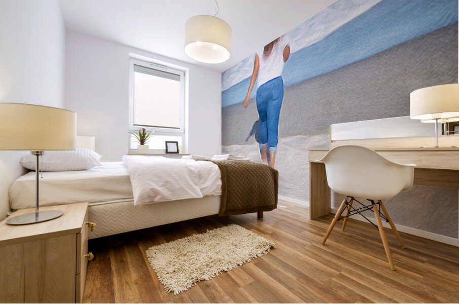 Embrace of the Waves  Mural print