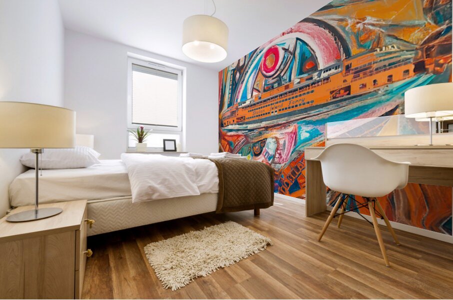 Orange Passage Mural print