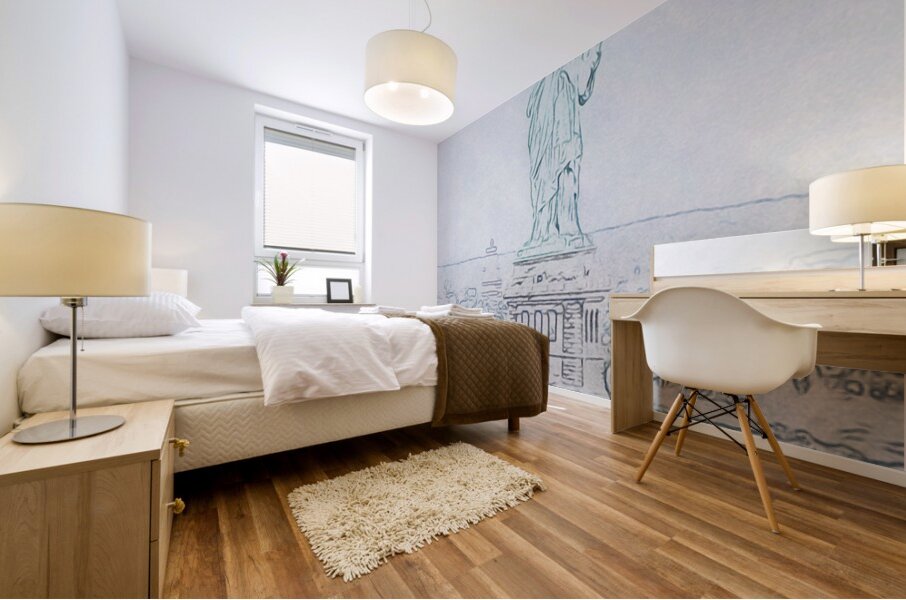 Liberty in Line Mural print