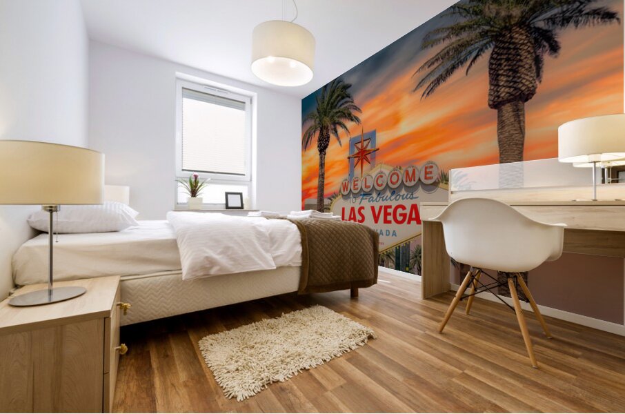 Neon Reverie Mural print