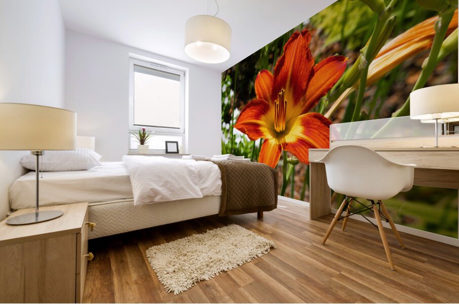 Ember Bloom Mural print