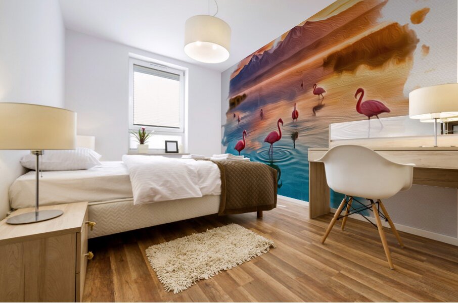 Whispers of the Sunset Tide Mural print