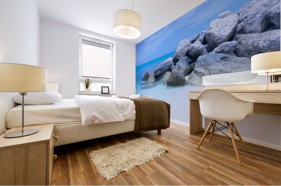 Stillness Between the Stones Mural print