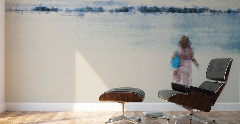 Solitude by the Shore   Wall Murals