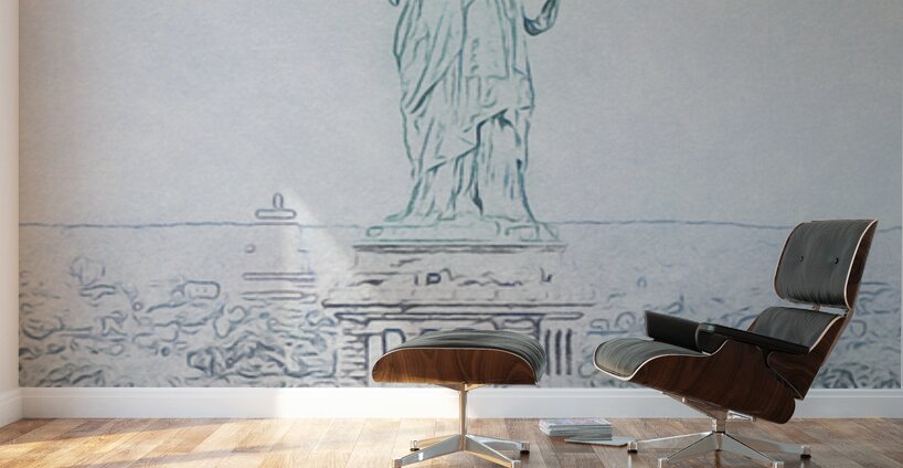 Liberty in Line Wall Murals