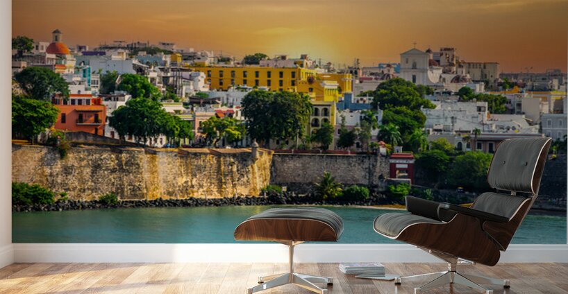 Sunset Over San Juan Soul Wall Murals