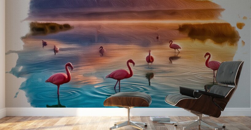 Whispers of the Sunset Tide Wall Murals