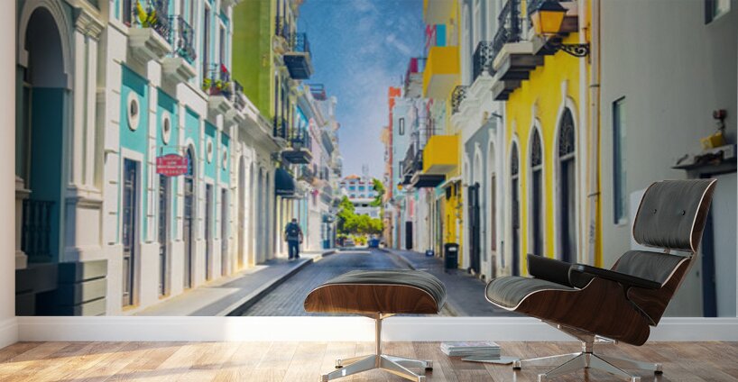 Where Color Walks in Silence Wall Murals