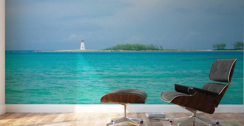 Beacon of the Bahamian Blue Wall Murals