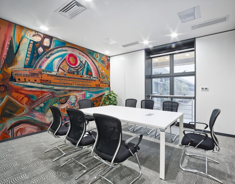 Orange Passage Wall Printing