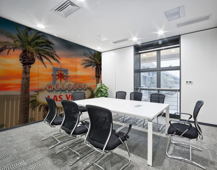 Neon Reverie Wall Printing