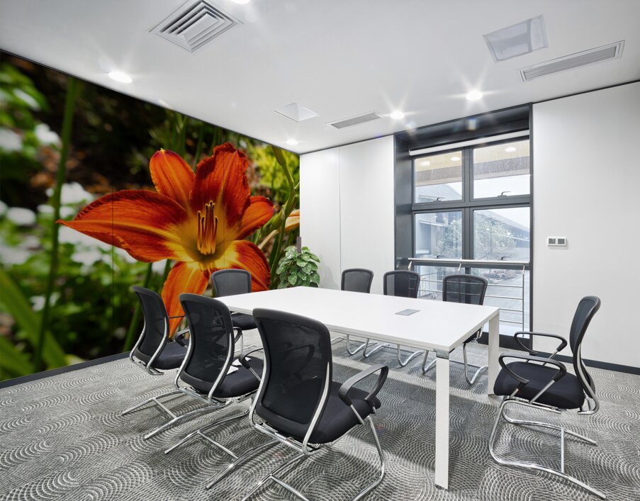 Ember Bloom Wall Printing