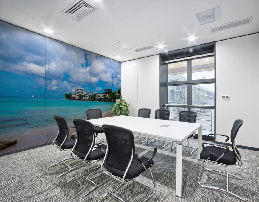 Between Breath and Tide Wall Printing