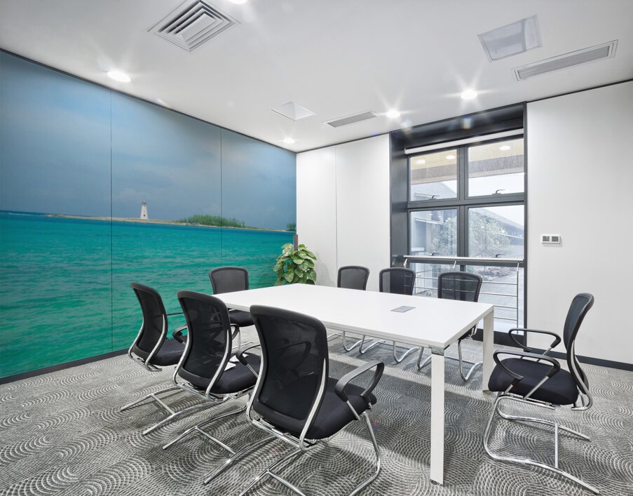 Beacon of the Bahamian Blue Wall Printing