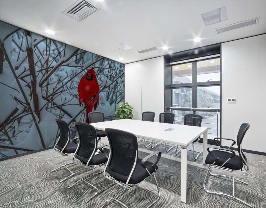 Cardinal in Winter Wall Printing