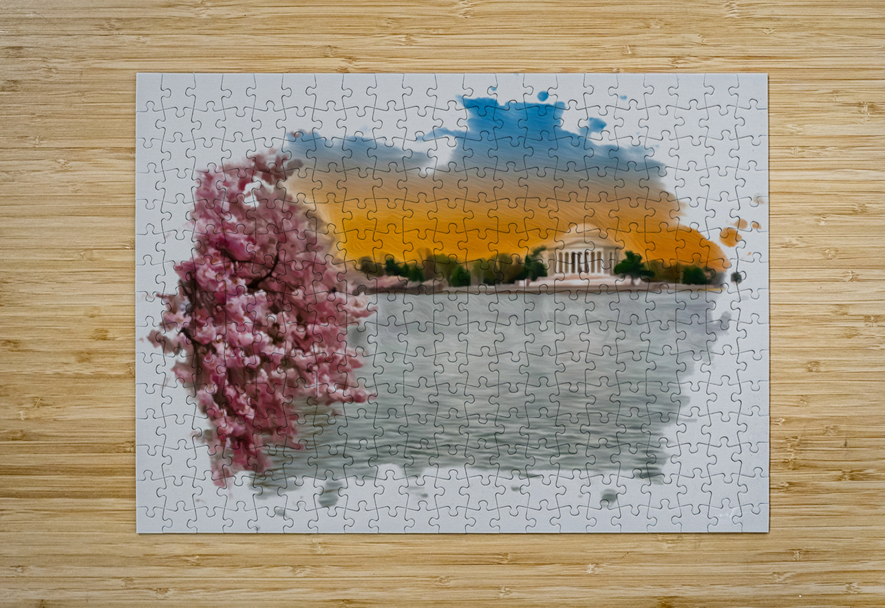 Petals of Reflection Henley Lens Puzzle printing