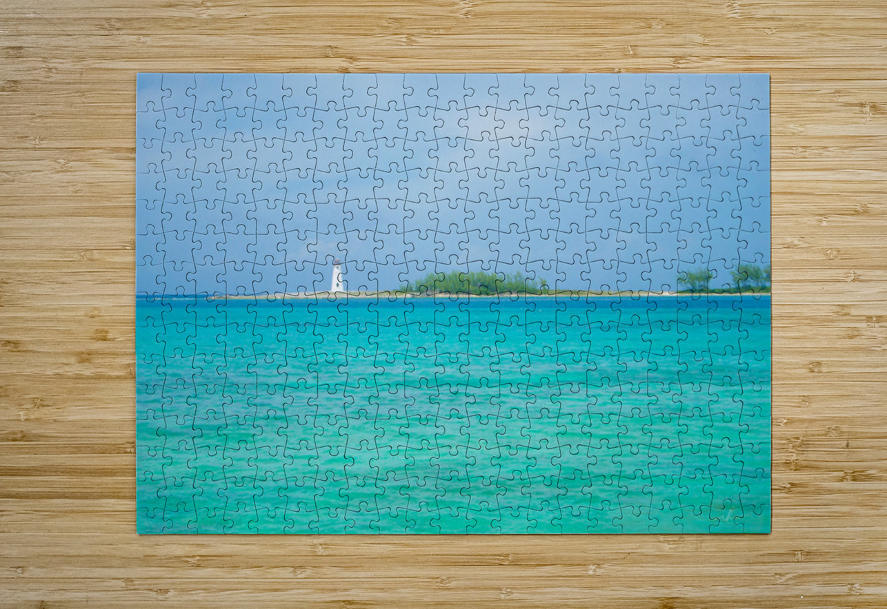 Beacon of the Bahamian Blue Henley Lens Puzzle printing